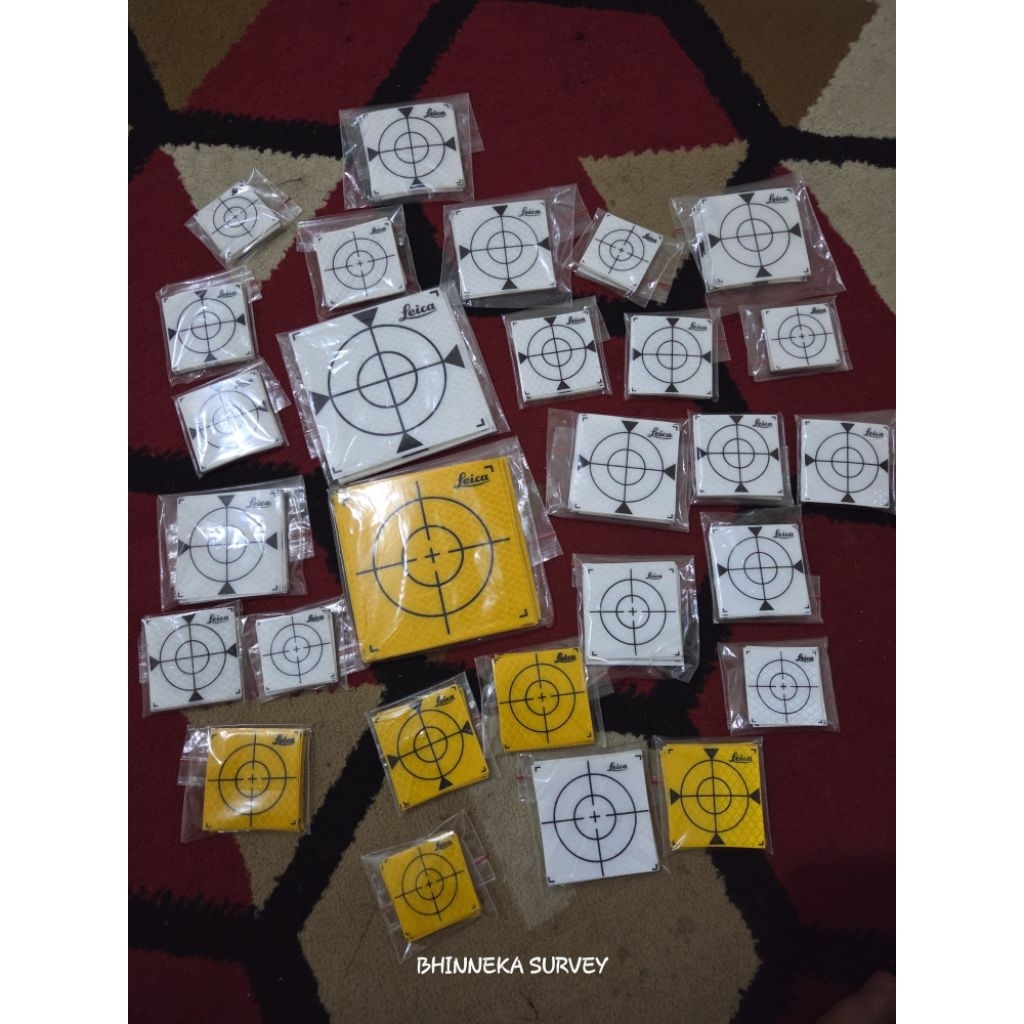 Jual Survey Reflector Sheet / Reflective Tape / Prisma Target Sticker ...