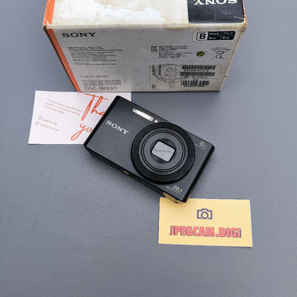 Jual DIGICAM KAMERA DIGITAL SONY CYBERSHOOT DSC W830 FULLSET BOX LIKE ...