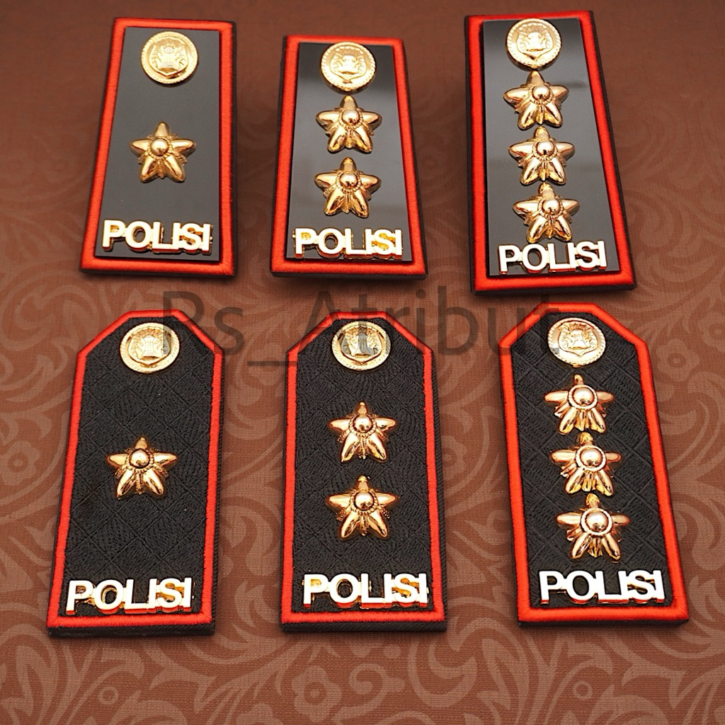 Jual Pangkat Kompol Pdh List Merah / Akbp Pdu List Merah / Kombes Polri ...