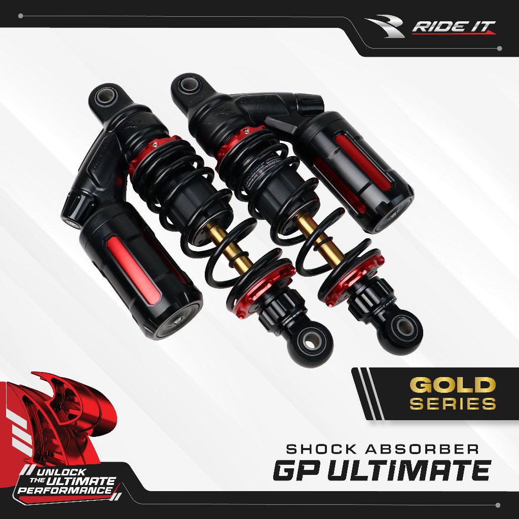 Jual [RIDE IT] SHOCK ABSORBER GP ULTIMATE BLACK SERIES GOLD COATED ...