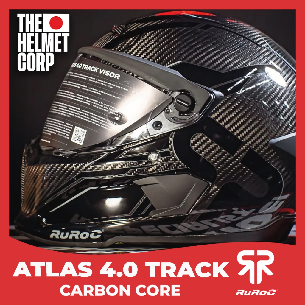 Jual RUROC ATLAS TRACK 4.0 CARBON CORE FULL FACE CARBON HELMET