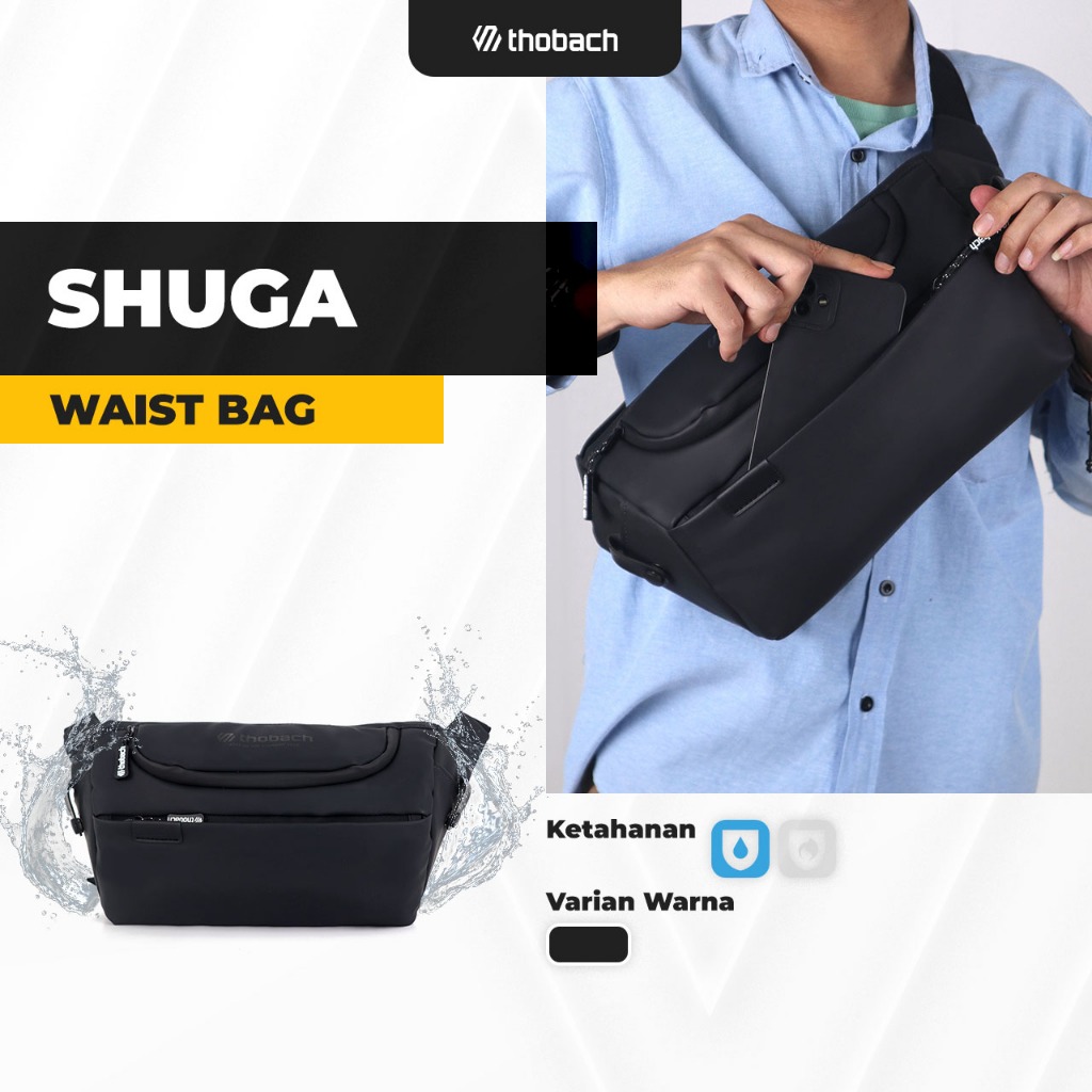 Product image NEW THOBACH-WAISTBAG WATERPROOF SHUGA TAS PINGGANG PREMIUM PRIA WANITA 1