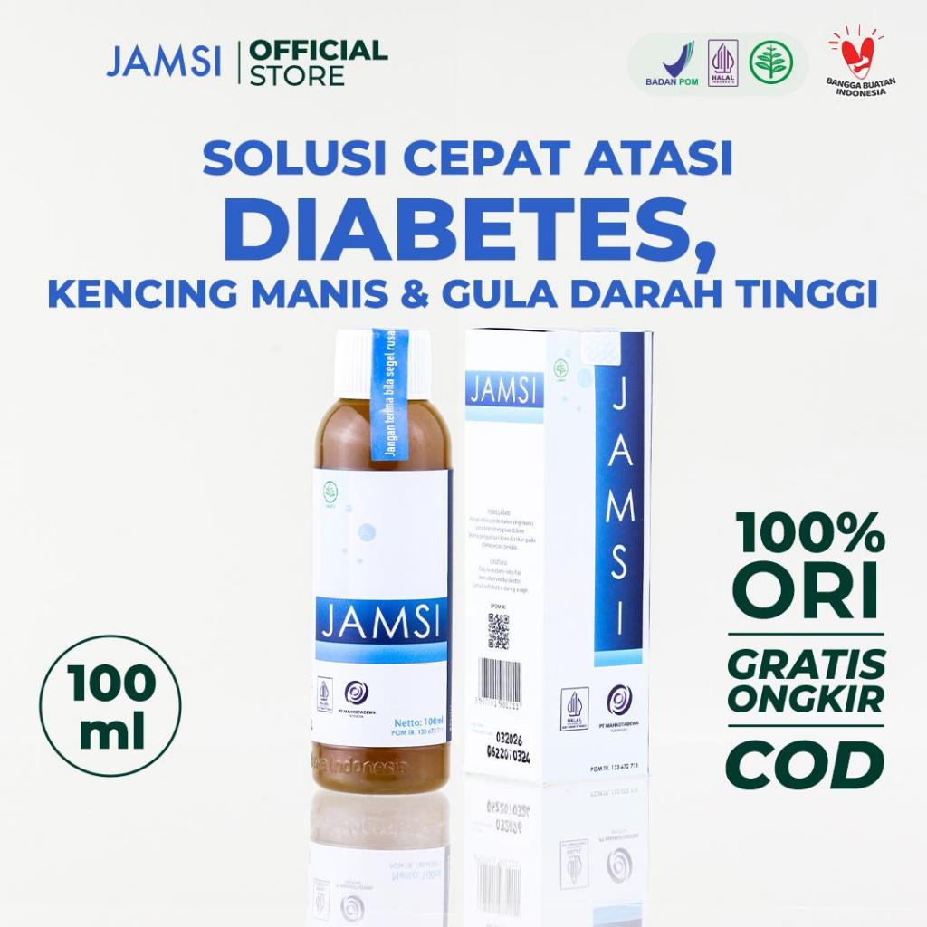 Jamsi 100ml Herbal Penurun Gula Darah Menormalkan Pankreas Alami Mahkota Dewa