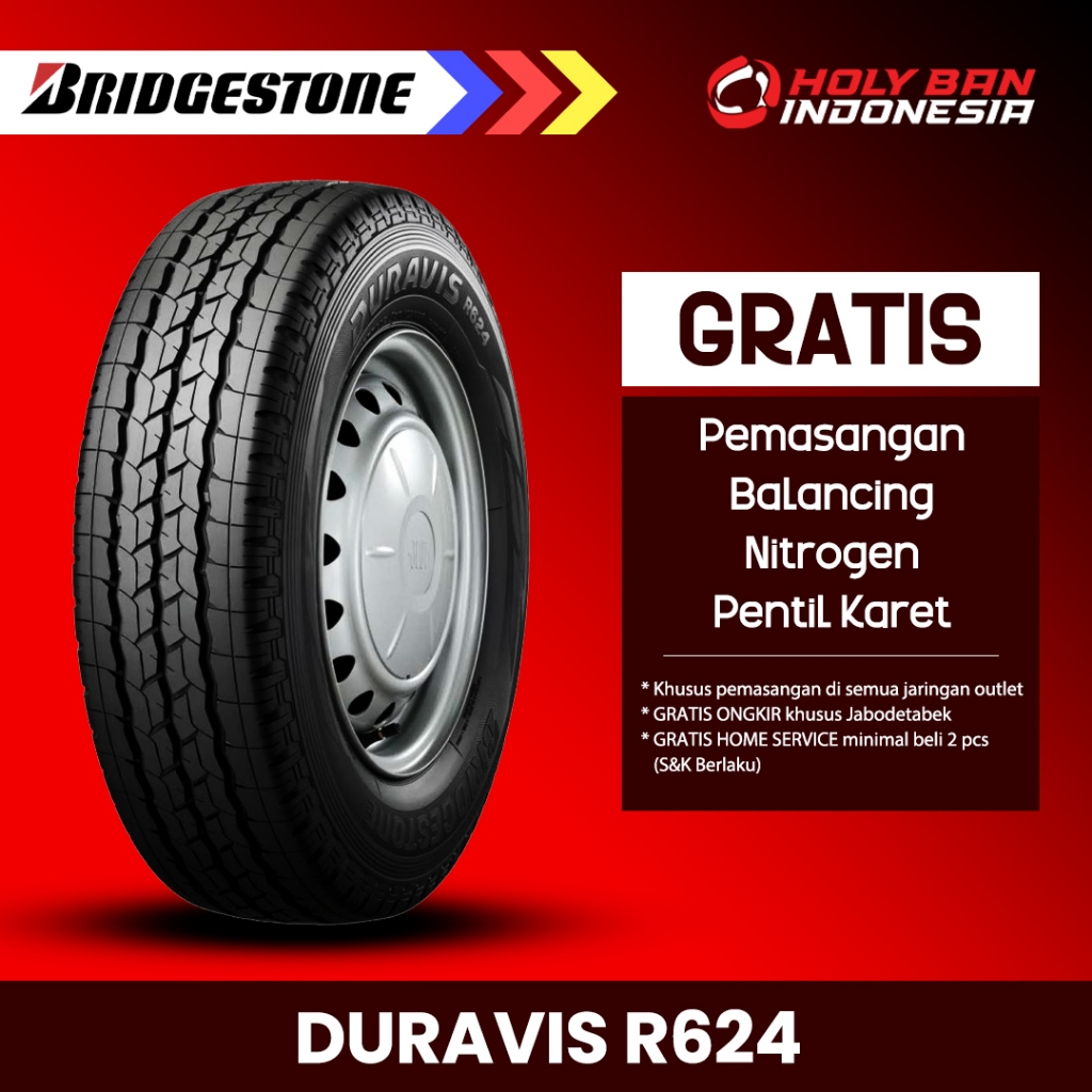 Jual BRIDGESTONE 195 R15 8PR 106S DURAVIS R624 | Shopee Indonesia