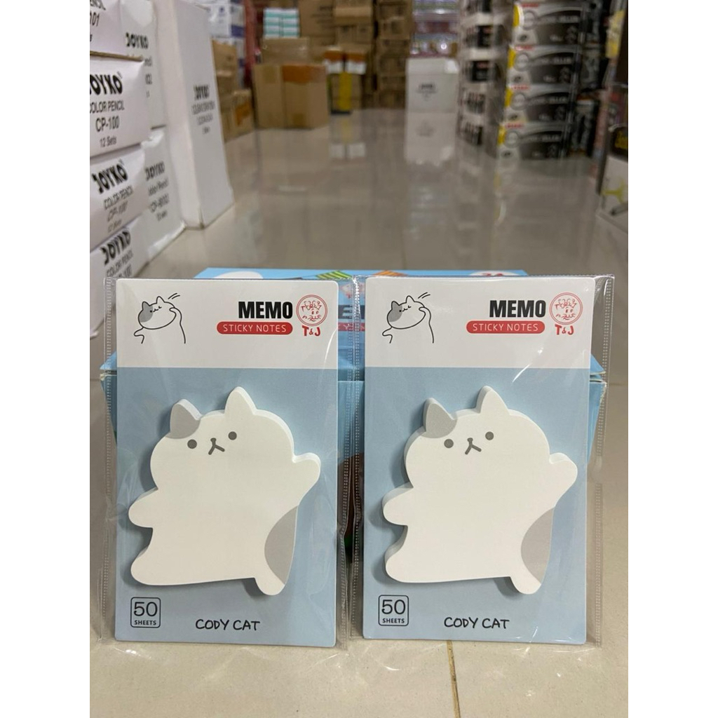 Jual Memo Sticky Notes T&J Bentuk Lucu 50 Lembar – Sticky Note Karakter ...