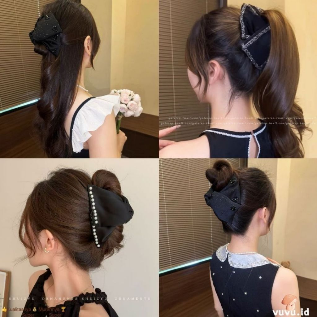 Jual Jepit Rambut Hairpin Kain Permata Bling Jepit Rambut Jedai / Korea ...