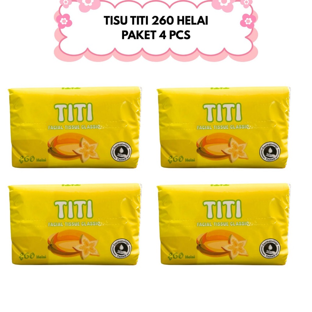 Jual TISU TITI 260HELAI PAKET 4PCS | Shopee Indonesia
