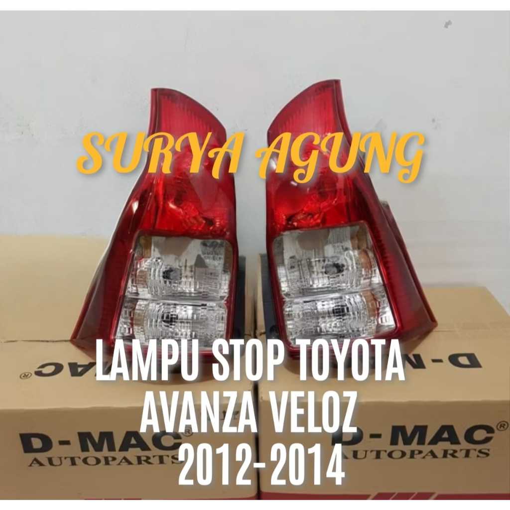 Jual LAMPU STOP KANAN KIRI SET TOYOTA NEW AVANZA VELOZ 2012 --2014 ...