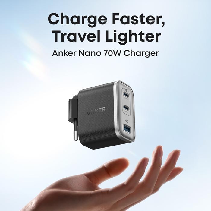 Jual Anker Nano 70W Gan Double-Gan Smart Portable Charger Fordable Fast ...