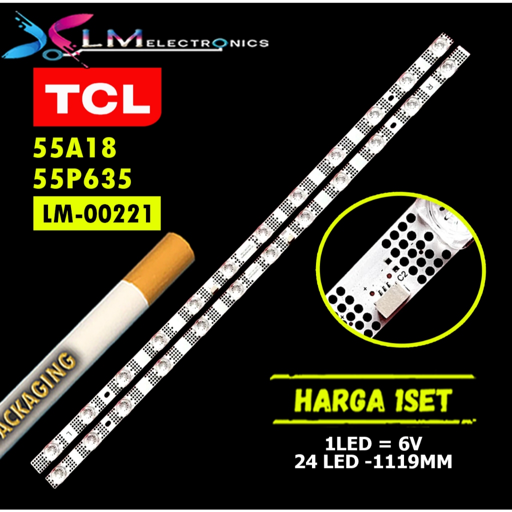 Jual BACKLIGHT TCL 55 INCH 55A18 55P6535 24LED 55S11-ZX3030A1-24X1