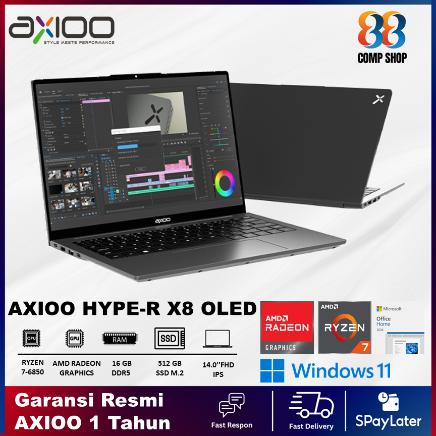 Jual Axioo Hype-R X8 OLED – Ryzen 7 6850 16GB 512GB 14” FHD IPS W11 ...