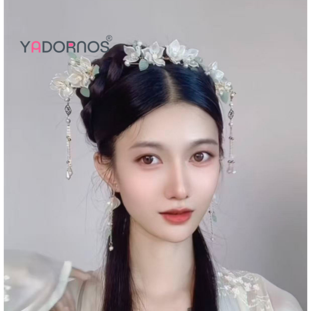 Jual YADORNOS Set Aksesori Rambut Sumpit Rambut Cina Tongkat Rambut ...