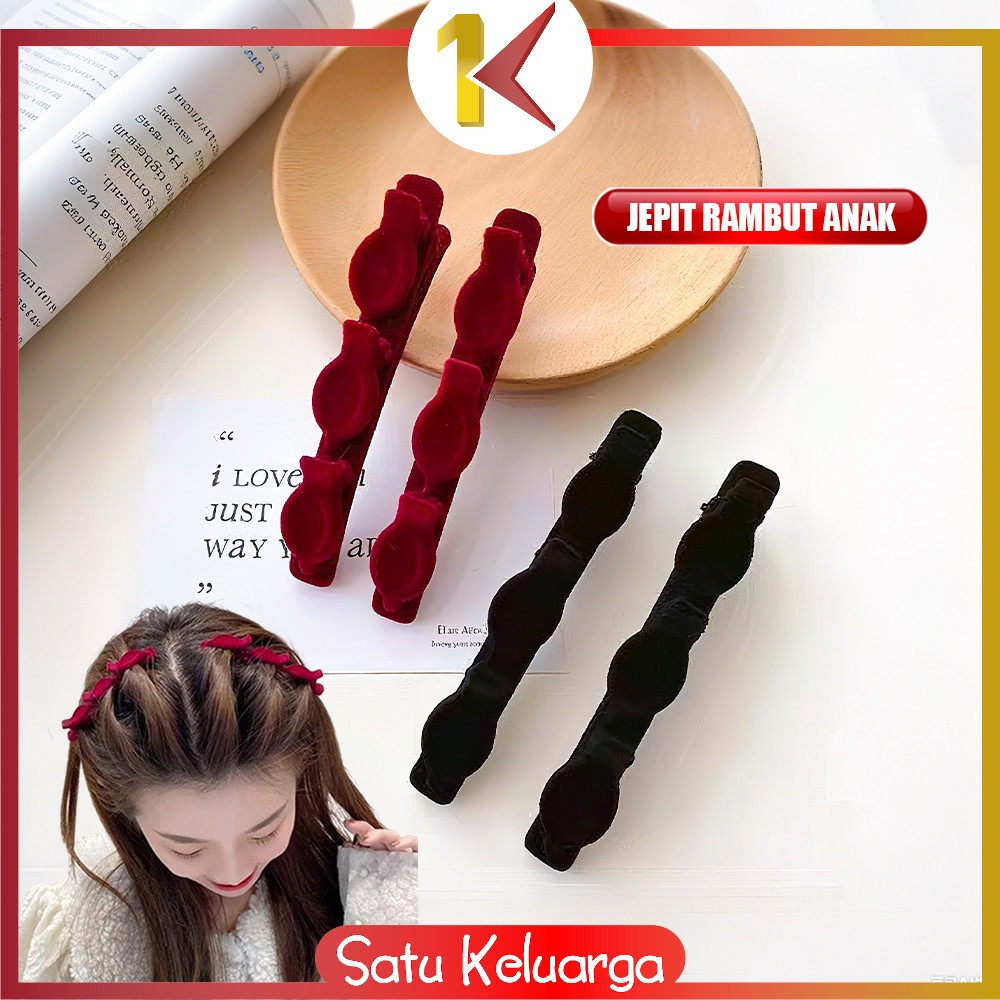 Jual SK-C1383 Jepitan Rambut Wanita Model Kepang Ala Korea Style ...