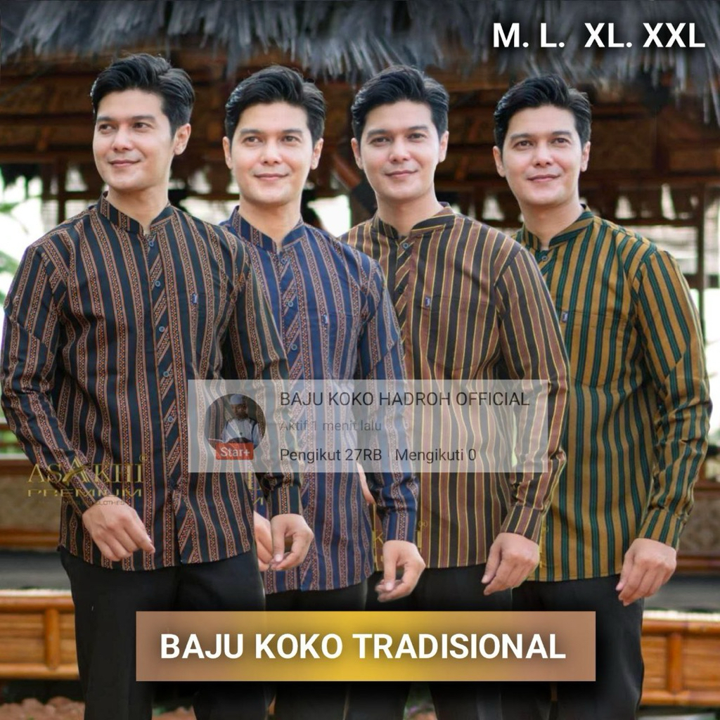 BAJU KOKO TRADISIONAL LURIK SURJAN JAWA ORIGINAL BRAND ASAKHI BAJU KOKO HADROH OFFICIAL
