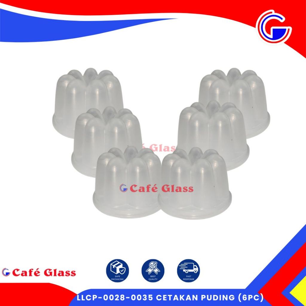 Cetakan Puding Bunga Set Isi 6 / Cetakan Jelly Nasi Bento / Cetakan Plastik Murah