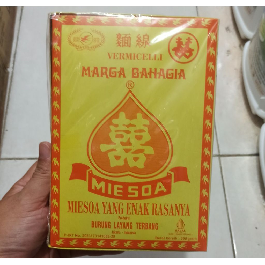 Jual Marga Bahagia Mie Soa Misua Miesoa Halus Box 250g | Shopee Indonesia