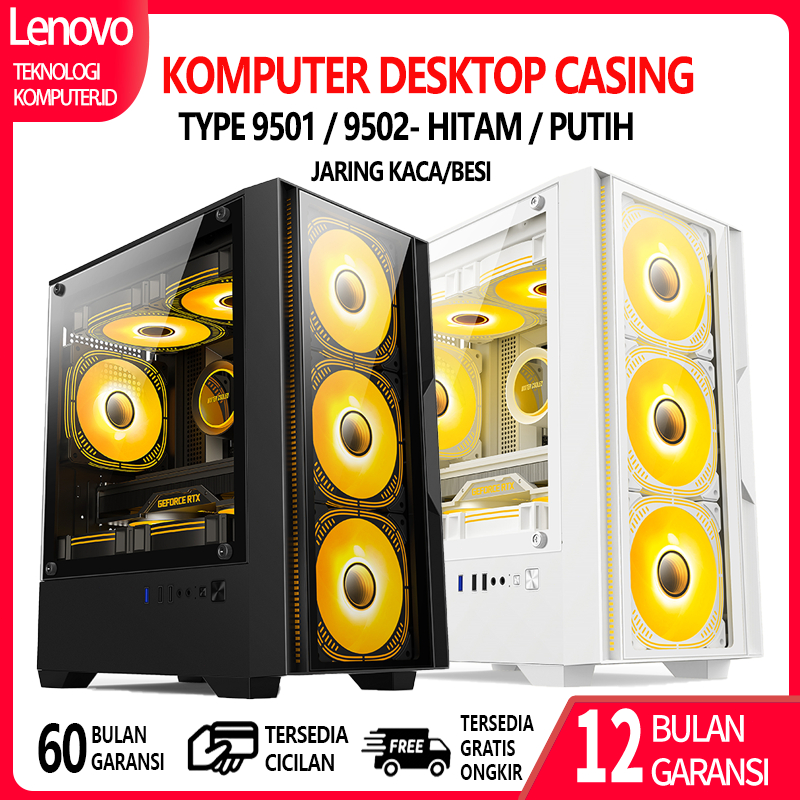 Jual Lenovo Casing PC Desktop Gaming Port USB 3.0 - Casing Gaming ATX ...