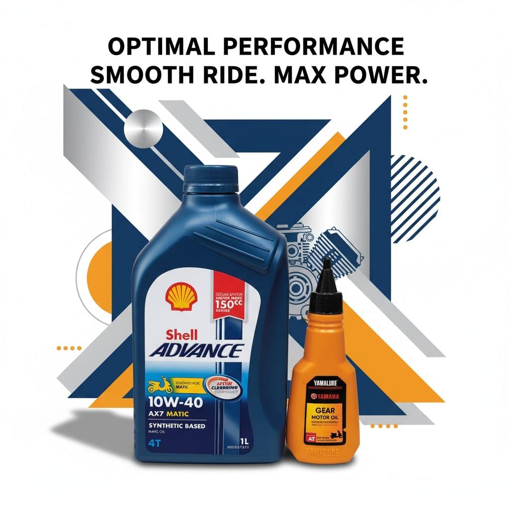 Jual PAKET OLI SHELL ADVANCE AX7 MATIC 1L DAN YAMALUBE GEAR 100ML ...