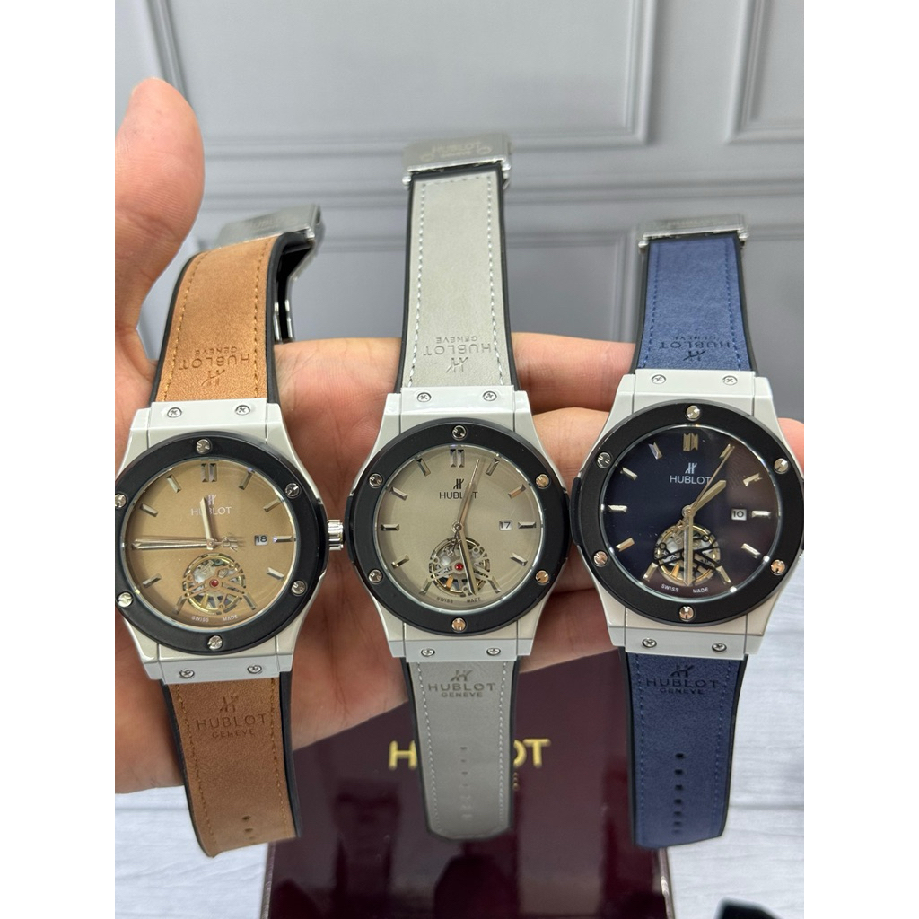 Jual Jam Tangan Pria Hb classic turbilon/Dm 4.0mm/Tanggal aktif (Box ...
