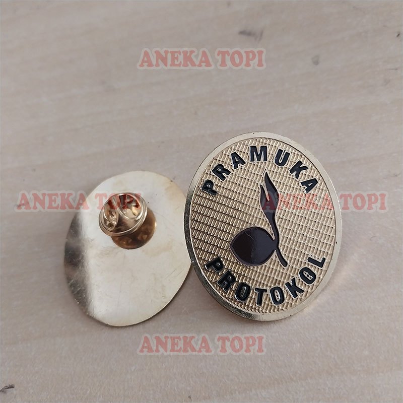 Jual Pin Pramuka Protokol Model Oval Pin Bros Protokol Pramuka Logam ...