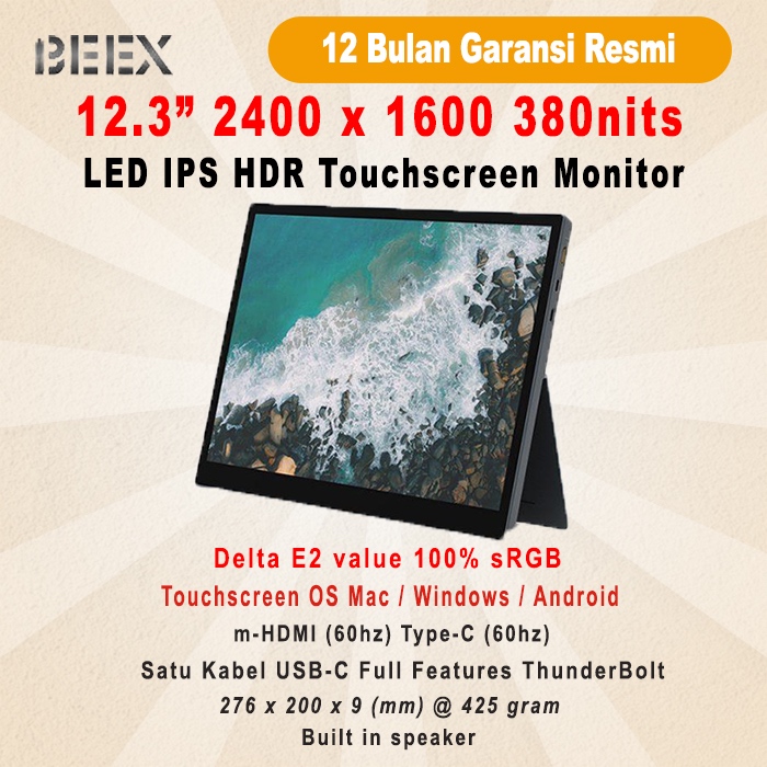 Jual Portable Monitor BeeX 12.3