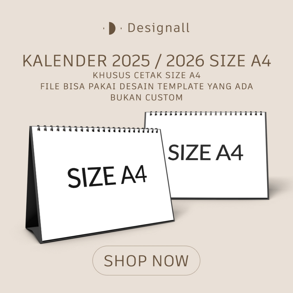 Jual Designall Kalender 2025 / 2026 Size A4 - ZS | Shopee Indonesia