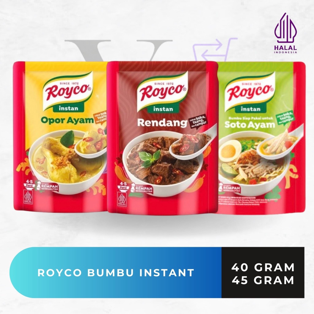Jual Royco Bumbu Instant Siap Pakai Rendang / Soto Ayam / Opor Ayam 40 ...