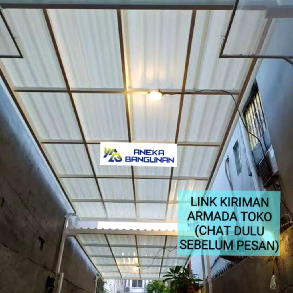Jual Atap UPVC 2 Layer / Double Layer Transparant / Translucent (bukan ...