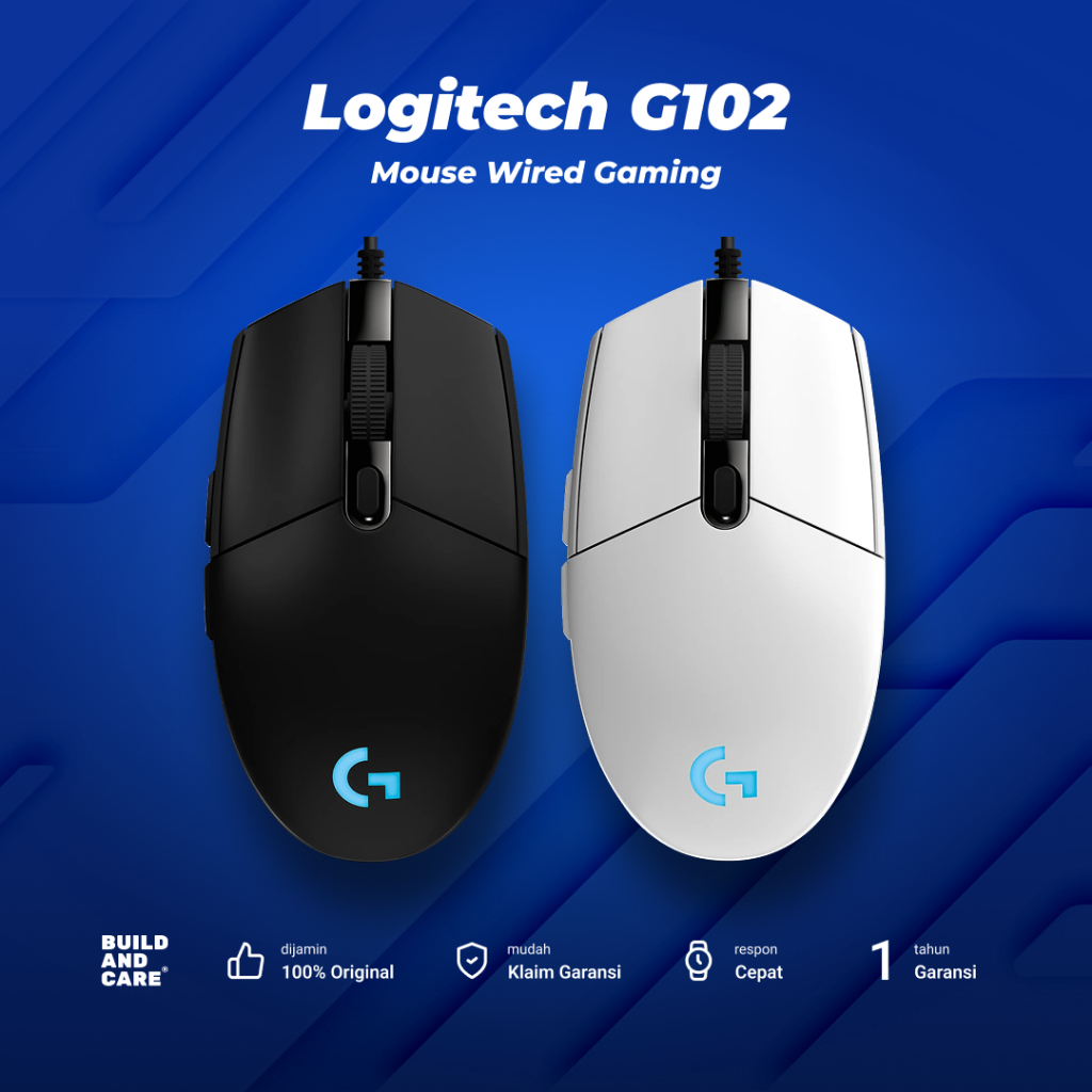 Jual Mouse Logitech G102 RGB v2 Lightsync Gaming | Shopee Indonesia