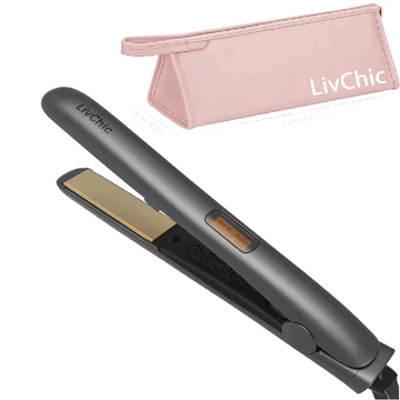 LivChic LS303 2IN1 Catok Rambut Untuk Meluruskan Dan Keriting Ringan Alat Pengeriting