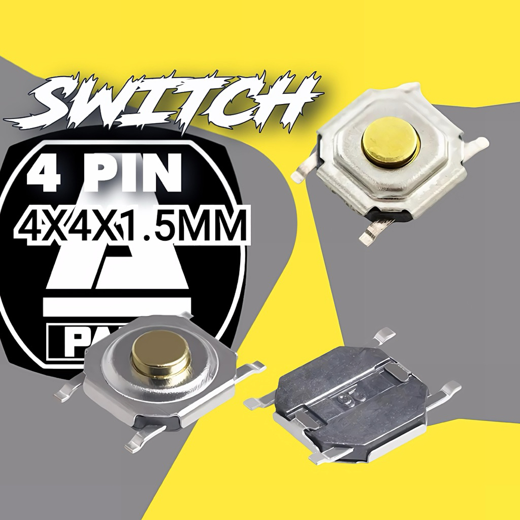Jual SWITCH SMD 4 PIN 4x4x1.5MM | Shopee Indonesia