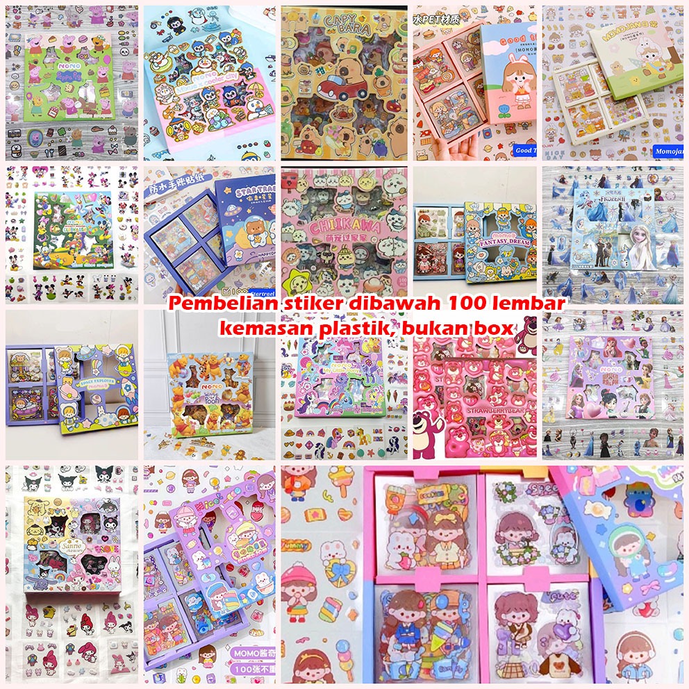 Jual KEMASAN PLASTIK - Sticker Anak Cewe 25/50 Lembar - Stiker Lucu ...
