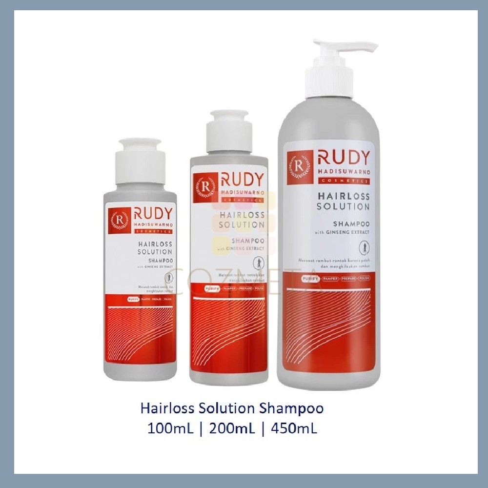 Rudy Hadisuwarno Hairloss Solution Shampoo 200ml 450ml Conditioner 200ml Shampo Kondisioner Rambut Rontok