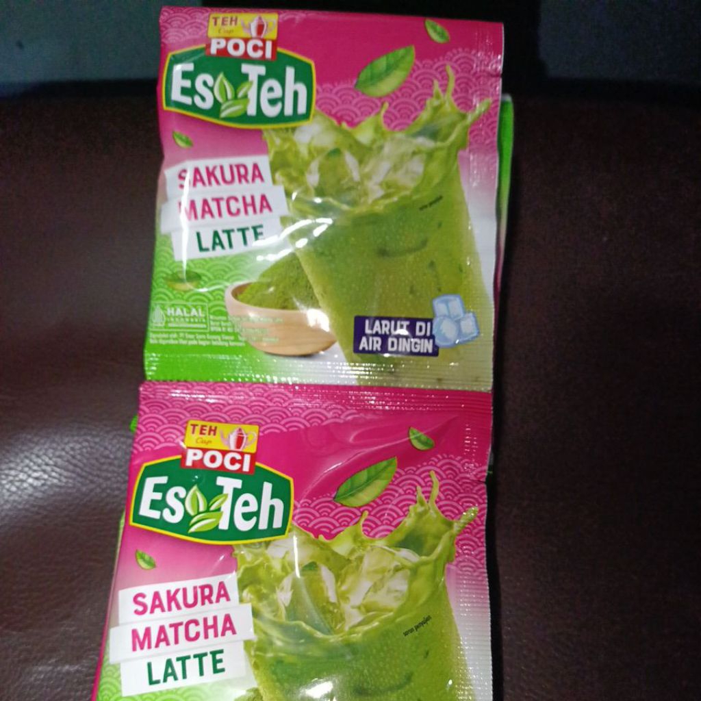 Jual Es teh poci sakura matcha latte | Shopee Indonesia