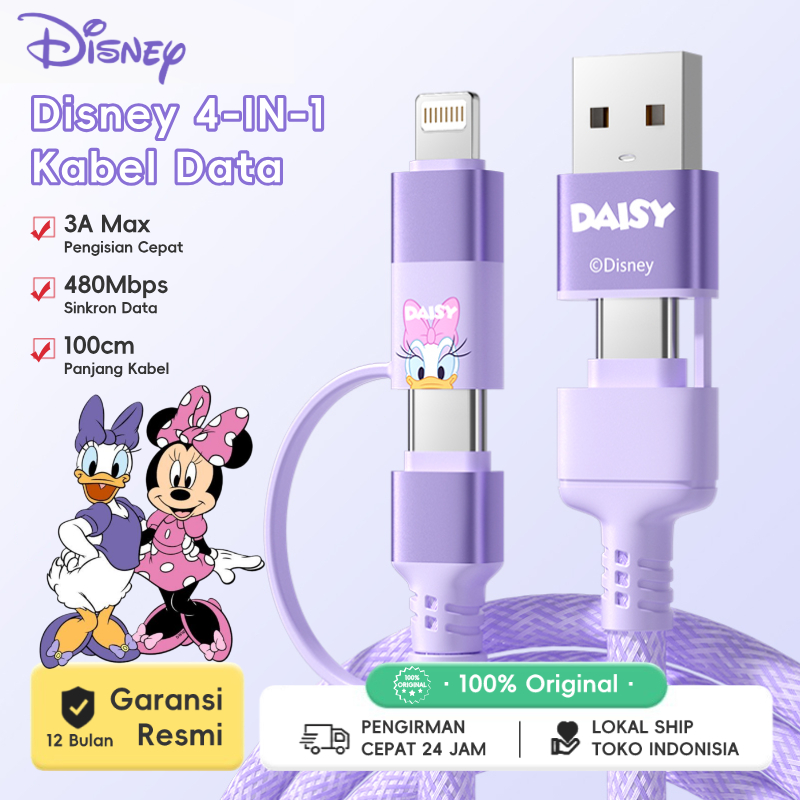 Jual [100%Ori Disney] BOOMii 100W Kabel Data 4-in-1 3-in-1 Fast ...