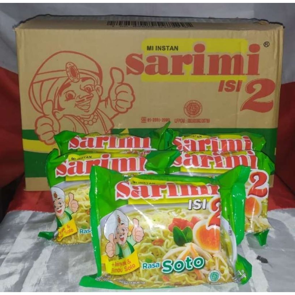 Jual Sarimi Kuah Isi 2 Rasa Soto & Baso ( 1 Dus Isi 24 Pcs ) | Shopee ...