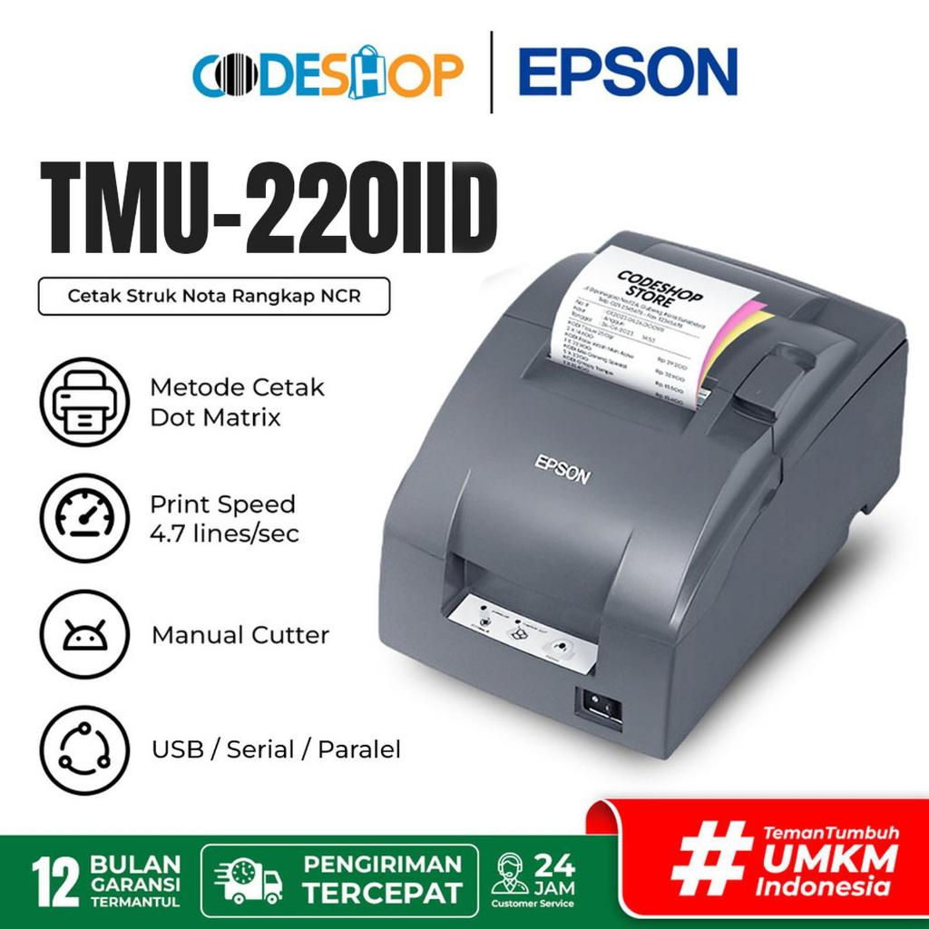 Jual Epson TM-U220IID Printer POS Kasir Dot Matrix 220IID Cetak Struk ...