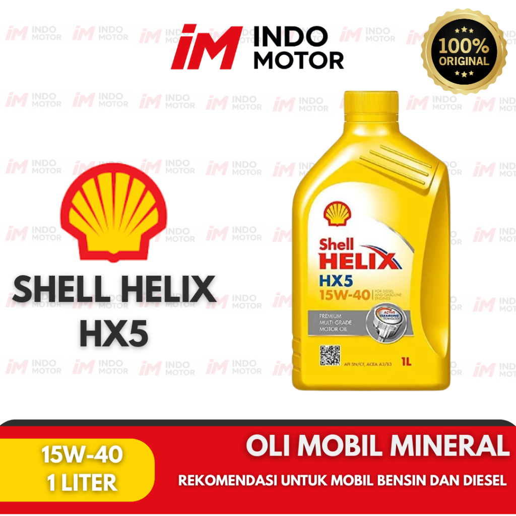 Jual Shell Helix HX5 15W-40 (1L) Oli Mesin Mobil Premium | Shopee Indonesia