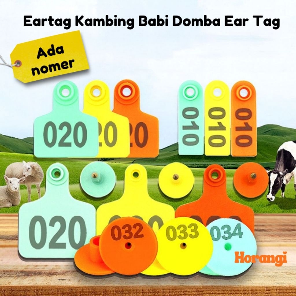 Jual 100pcs Penanda Sapi Alat Eartag Kambing Ear Tag Sapi Penanda ...