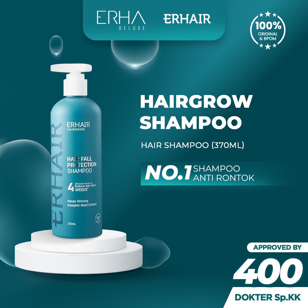 Jual ERHA ERHAIR Shampoo Penumbuh Rambut Rontok ERHA Hairgrow 370 ml ...