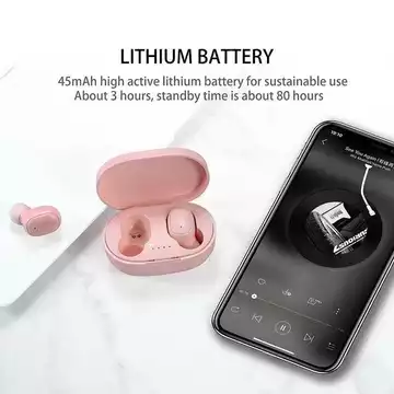 Handsfree Bluetooth A6s TWS Portable Headset Hf BT Wireless Sport In Earphone With Microphone