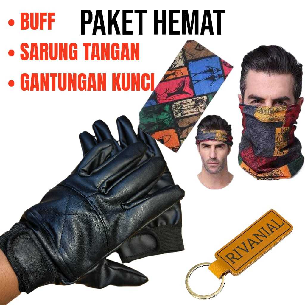Jual RENDIAL Paket Hemat Touring Motor – Sarung Tangan Motor + Buff ...