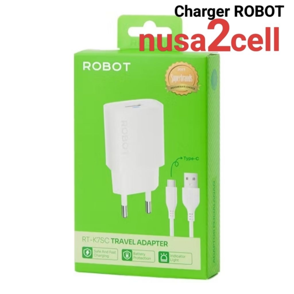 Jual RT-K7 Charger ROBOT Fast Charging Kabel Micro USB Original Casan ...