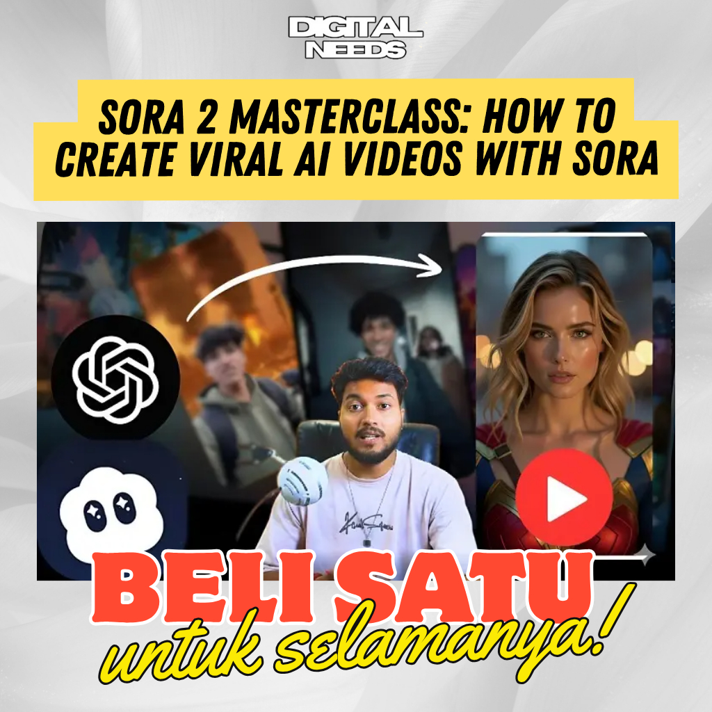 Jual [e-course] Belajar Sora 2 Masterclass – How to Create Viral AI ...