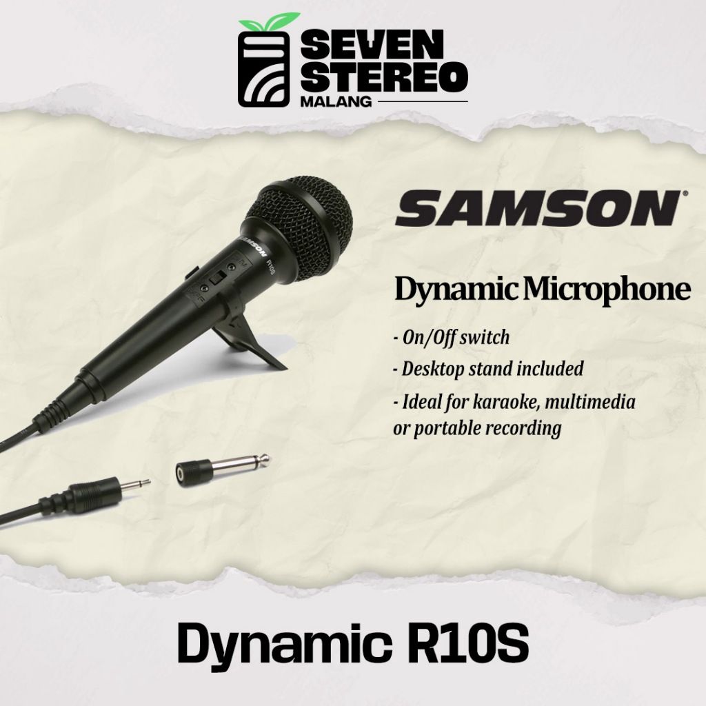 Jual Samson R10S Dynamic Microphone - Dynamic Cardioid untuk Karaoke ...