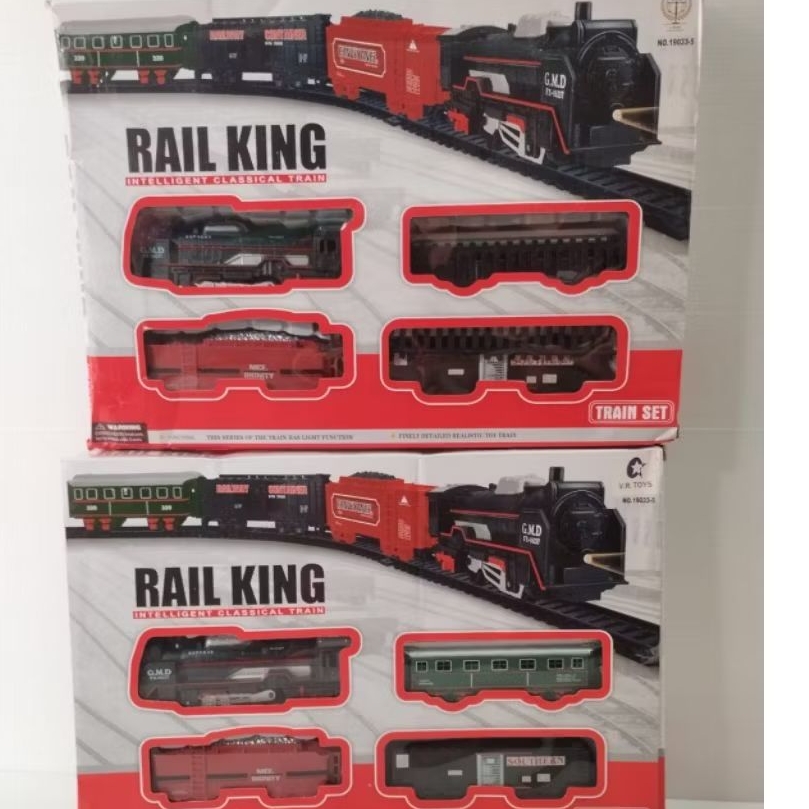 Jual Mainan anak kereta keretaan Rail King series 19 psc classic train ...