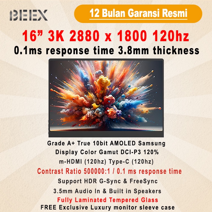 Jual Portable Monitor BeeX 16