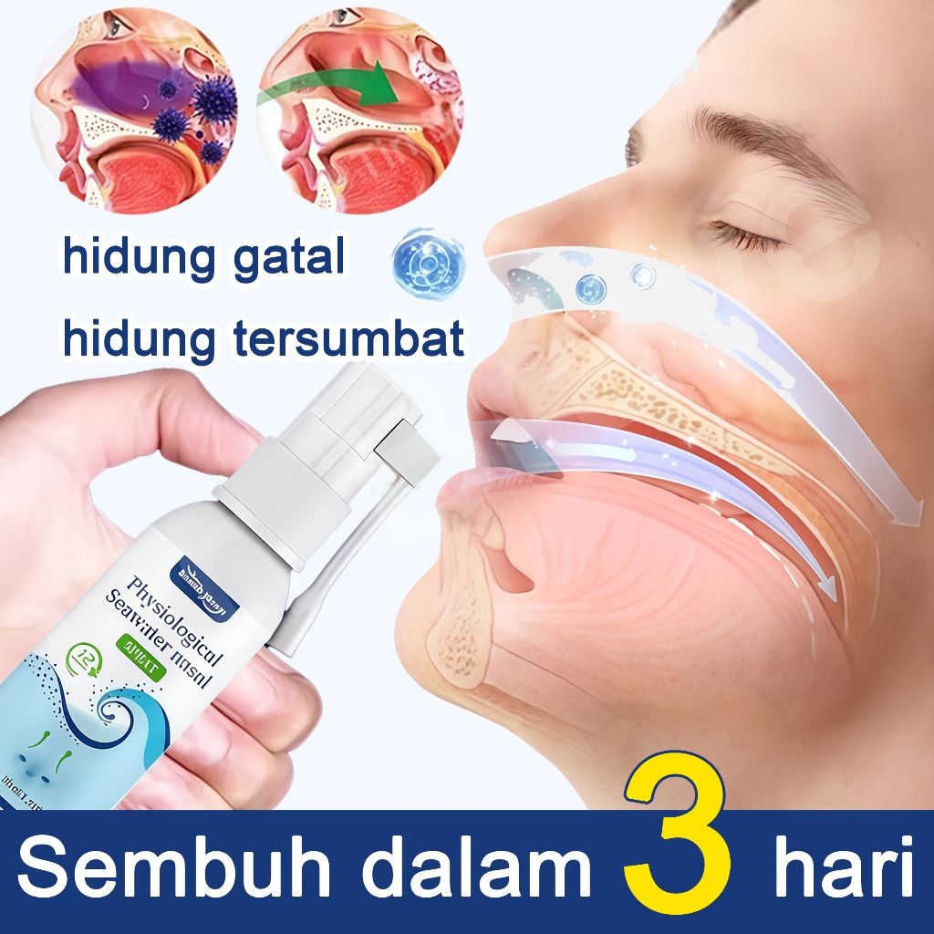 Jual nasal spray obat sinusitis hidung tersumbat Semprotan Sinus Hidung ...