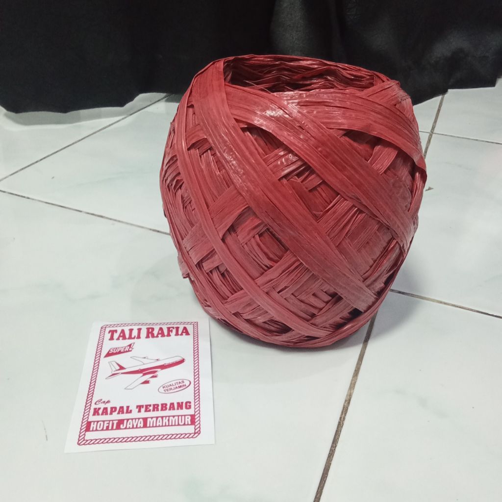 Jual TALI RAFIA 1/4kg ,cap kapal terbang, kuat Fleksibel, dan Berguna ...