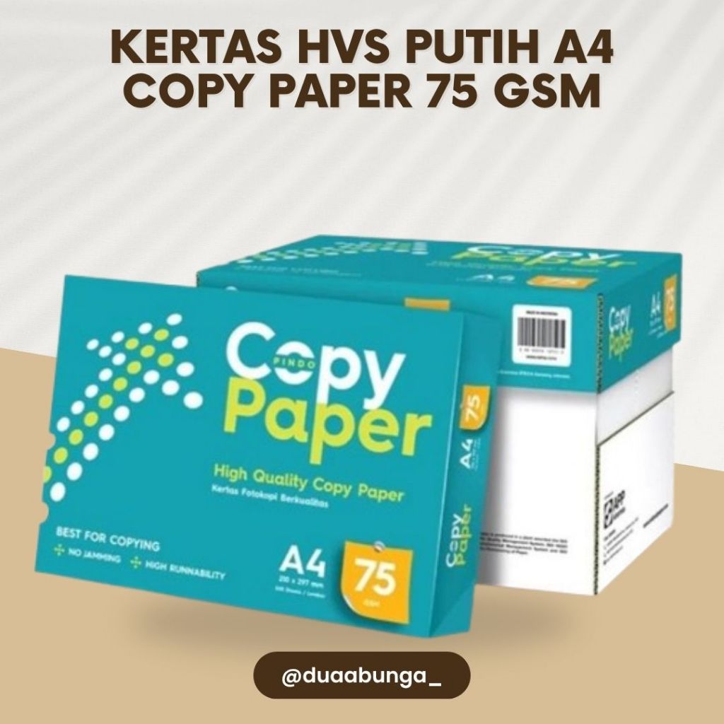Jual (1 RIM) KERTAS HVS MULTIFUNGSI SERBAGUNA KERTAS HVS PUTIH BERSIH ...